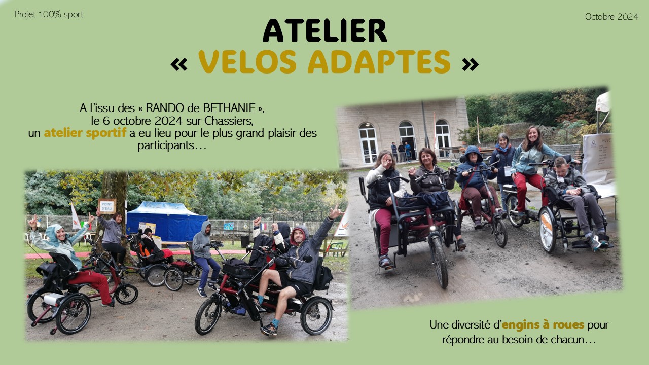 Atelier Vélo adapté